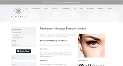 Desktop Screenshot of borcianilondon.com